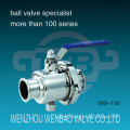 Three Piece Quick Connect Stainless Steel Sanitary Ball Valve